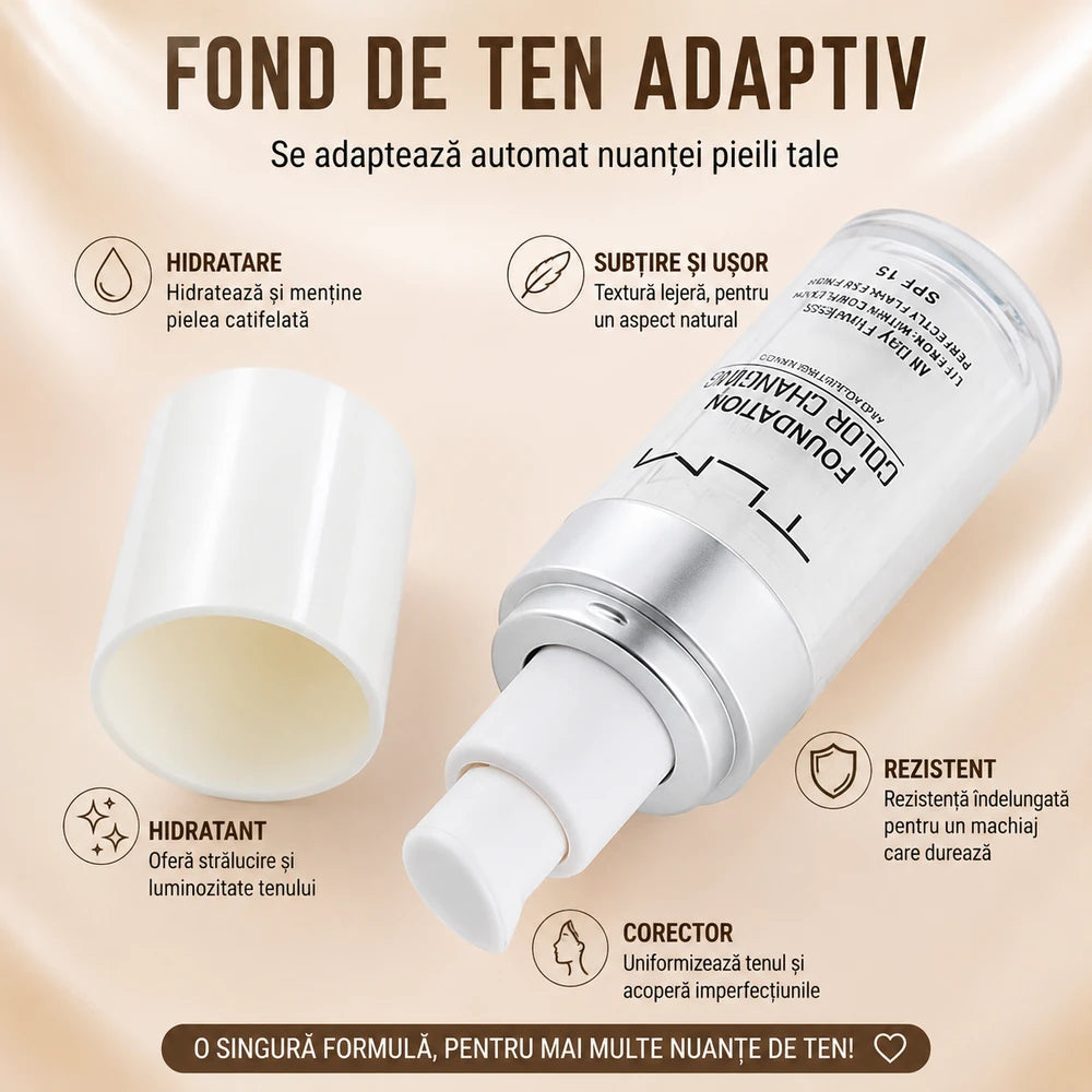 Fond de ten inteligent TLM cu adaptare automată la nuanța pielii